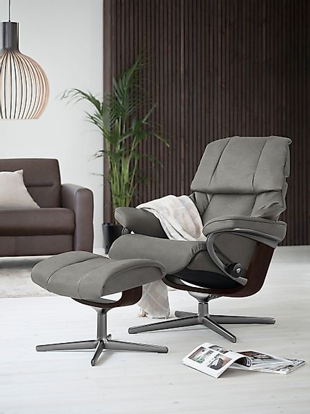 Stressless Relaxsessel "Reno", mit Cross Base, Größe S, M & L, Holzakzent B günstig online kaufen