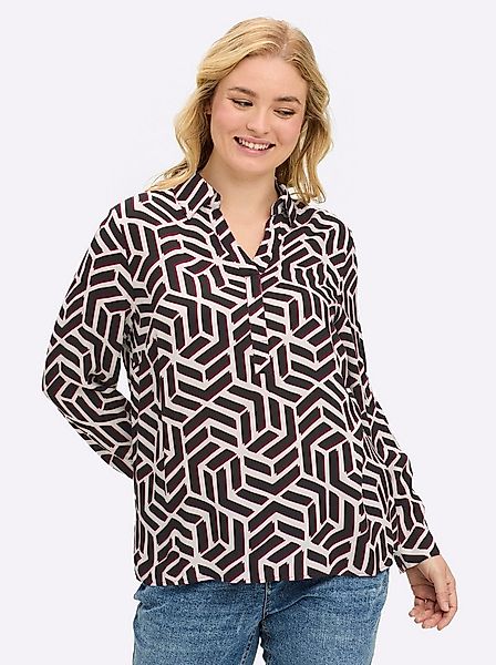 Sheego Klassische Bluse Tunika Langarm günstig online kaufen