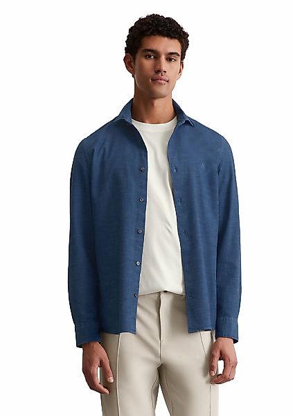 Marc OPolo Langarmhemd "aus leichtem Bio-Baumwoll-Chambray" günstig online kaufen