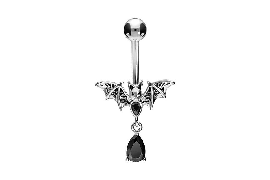 PIERCINGLINE Bauchnabelpiercing Chirurgenstahl Bananabell FLEDERMAUS (Banan günstig online kaufen