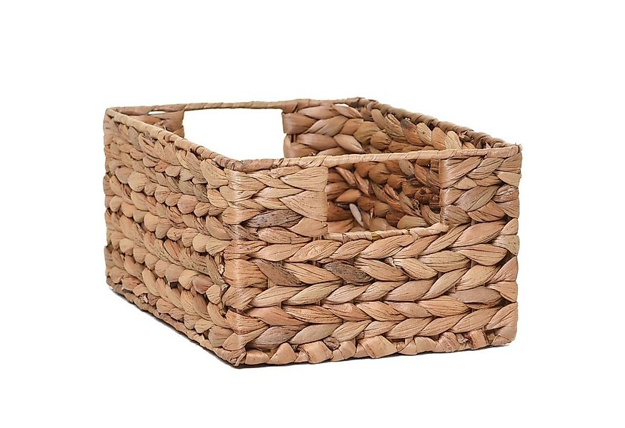 VIVANNO Regalkorb Wasserhyazinthe LANTA Rechteckig - Natur Geflochten (1 St günstig online kaufen