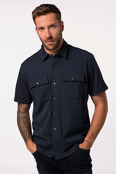 JP1880 Kurzarmhemd Jersey-Hemd Halbarm Kent-Kragen Modern günstig online kaufen