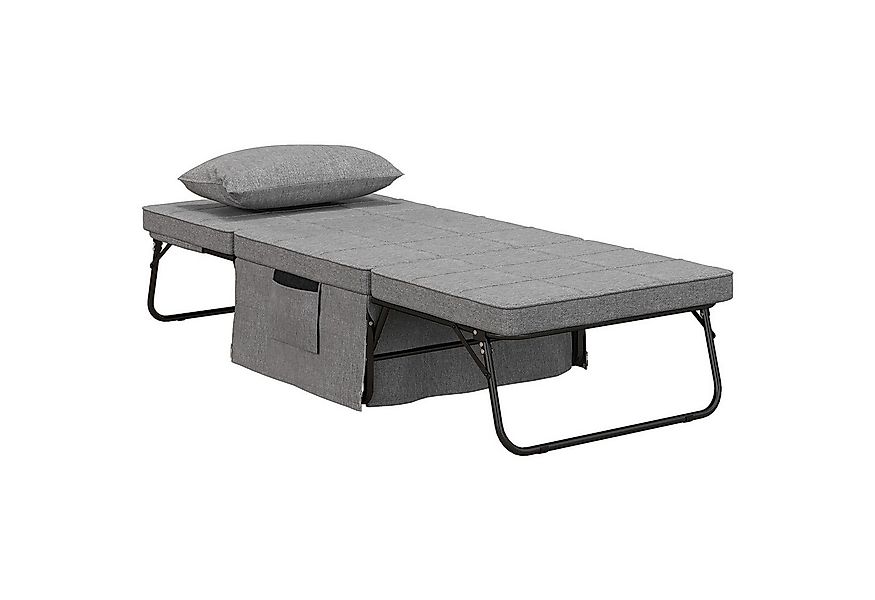 HOMCOM Gästebett 4-in-1 Einzelbett Klappbett klappbare Reisebett Ottomane m günstig online kaufen