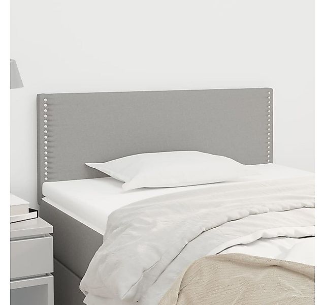 vidaXL Kopfteil Kopfteil Hellgrau 80x5x78/88 cm günstig online kaufen