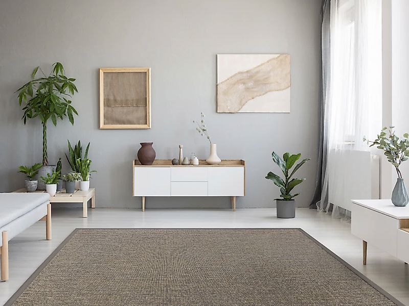 Dekowe Sisalteppich "Mara S2 mit Bordüre" rechteckig 5 mm Höhe Flachgewebe, günstig online kaufen