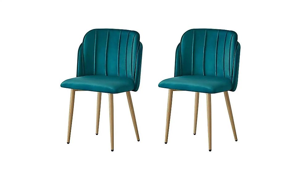 Stuhl 2er-Set  Nora ¦ blau ¦ Maße (cm): B: 51 H: 85 Stühle > Polsterstühle günstig online kaufen