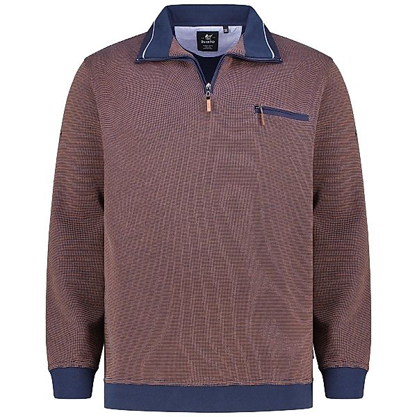 Hajo Sweatshirt "Stay Fresh", bügelfrei Farbe terra Größe: 4XL günstig online kaufen