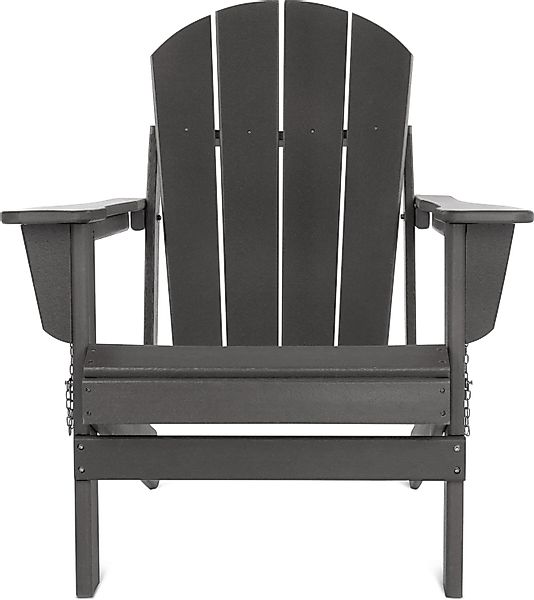 Aspero Gartenstuhl Gartenstuhl Adirondack mit Fußstütze, günstig online kaufen