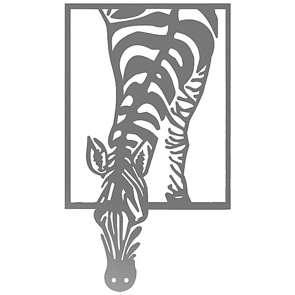 Jumpeak Wanddekoobjekt Zebra Metall Kunst Wanddekoration, günstig online kaufen