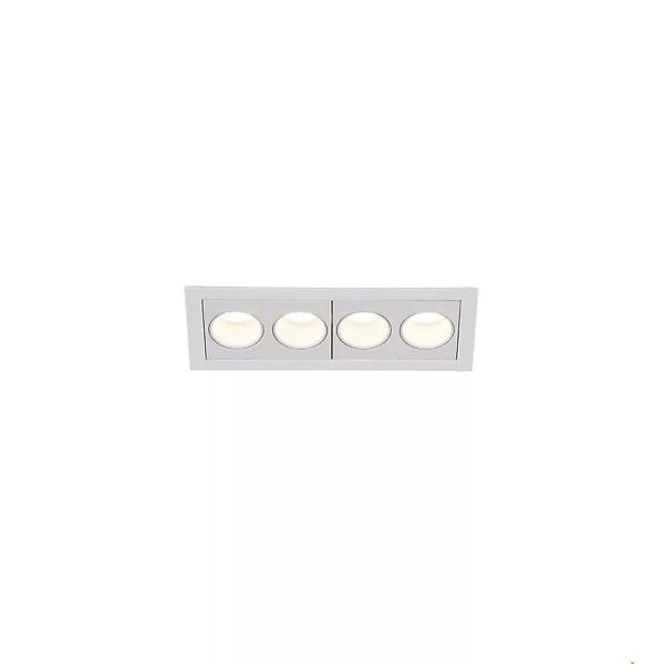 LED Deckeneinbauleuchte Milandos in Weiß 8W 2560lm 4-flammig 2700K 700mA günstig online kaufen