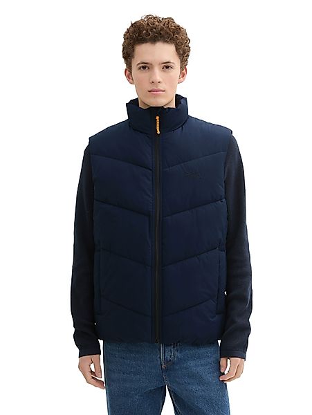 TOM TAILOR Denim Steppweste mit Stehkragen günstig online kaufen