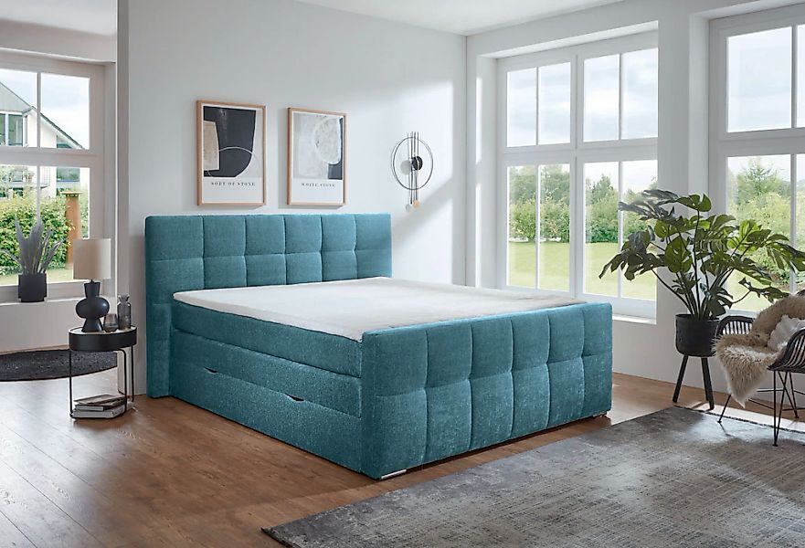 Places of Style Boxspringbett "Rosà", H3/H3, H3/H4, H4/H4 möglich günstig online kaufen
