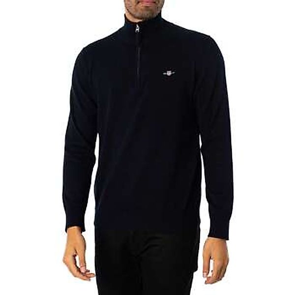 Gant  Pullover Klassischer Strick aus Baumwolle mit halbem Reißverschluss günstig online kaufen