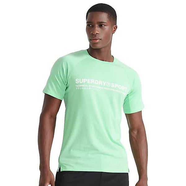Superdry Training Kurzarm T-shirt S Fluro Mint günstig online kaufen