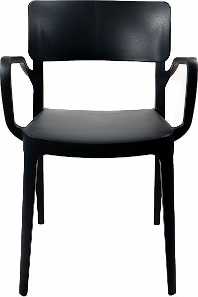 Essentials Gartenstuhl "Wing", 1 St., schwarz, Stapelstuhl Kunststoff günstig online kaufen