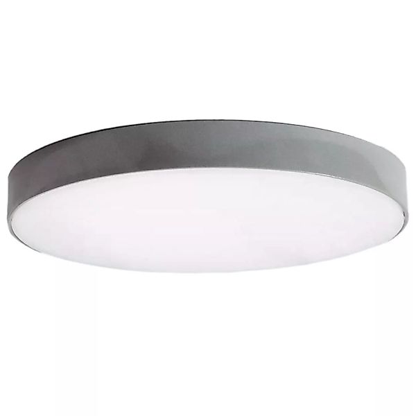 Deckenlampe Badezimmer LED 19W Rundschreiben Grau18cm Dimmbar Abruzzo Uno A günstig online kaufen