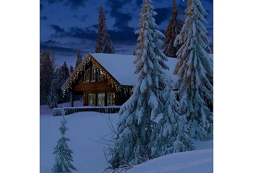 MARELIDA LED-Lichtervorhang Eisregen Lichterkette Icicle 119 bernstein LED günstig online kaufen