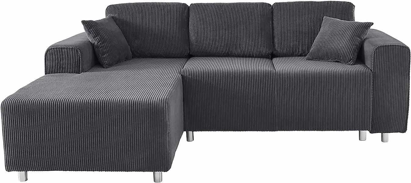 Home affaire Ecksofa "Györ", L-Form, wahlweise mit Bettfunktion und Bettkas günstig online kaufen