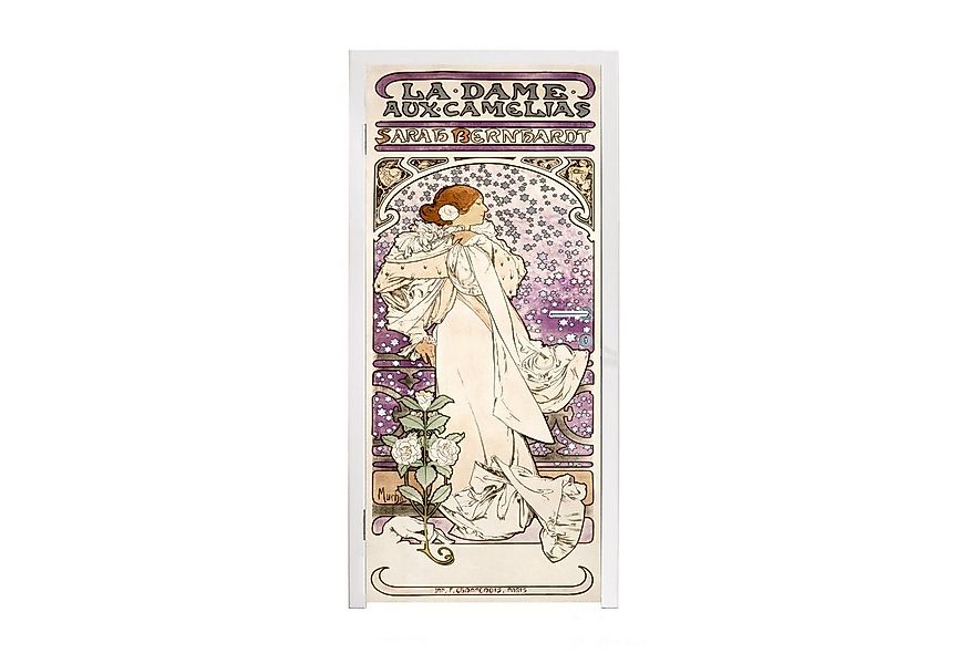 MuchoWow Türtapete Frau - Jugendstil - Pastell, Matt, bedruckt, (1 St), Sel günstig online kaufen