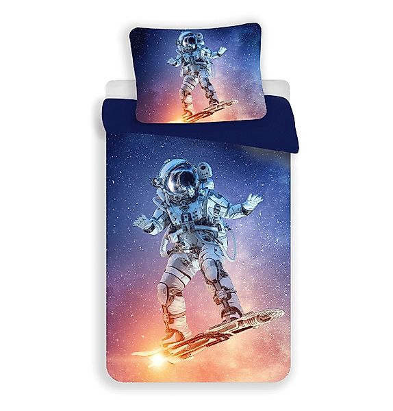 Häßler Homefashion Bettwäsche cooler Astronaut Wendebettwäsche günstig online kaufen