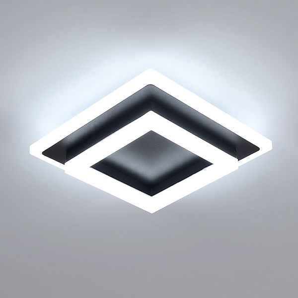 Goeco Deckenleuchte LED Deckenlampe, Quadratisch, 24W, günstig online kaufen