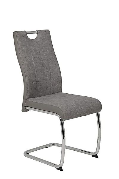 Schwingstuhl 4er Set Steppnähte Gestell metall chromfarbig günstig online kaufen