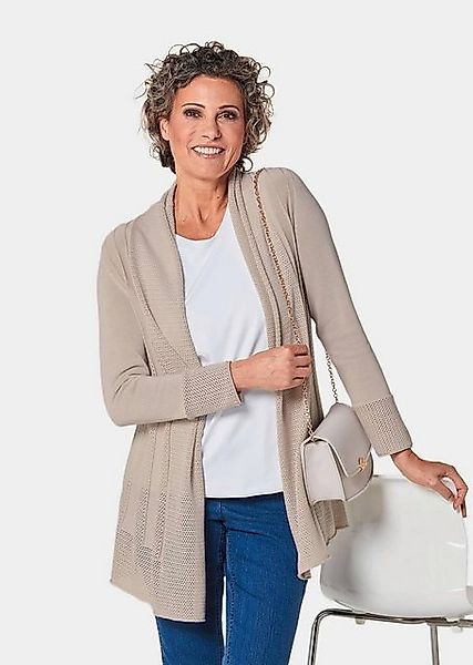 GOLDNER Strickjacke Strickjacke in raffinierter Struktur günstig online kaufen