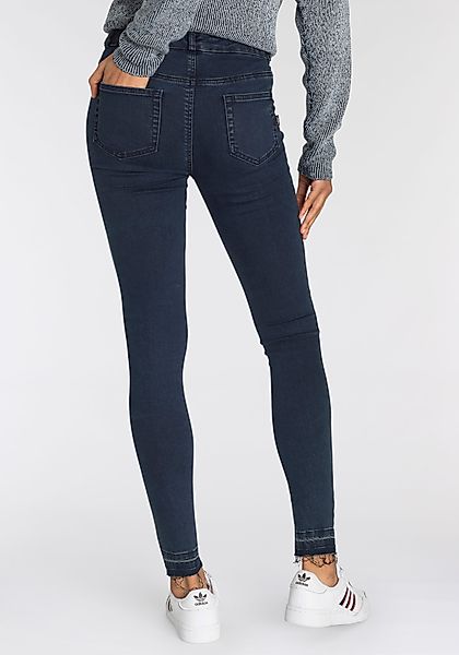 Arizona Skinny-fit-Jeans Ultra Stretch High Waist mit offenem Saum günstig online kaufen