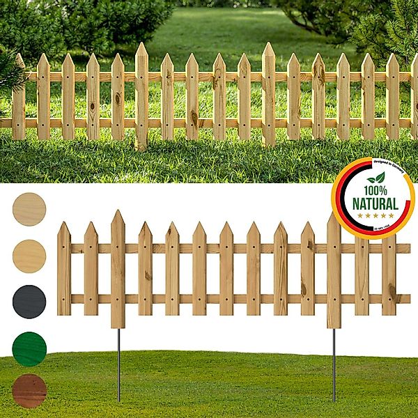 Floranica Zierzaun Vorgartenzaun Steckzaun Gartenzaun Zierzaun günstig online kaufen
