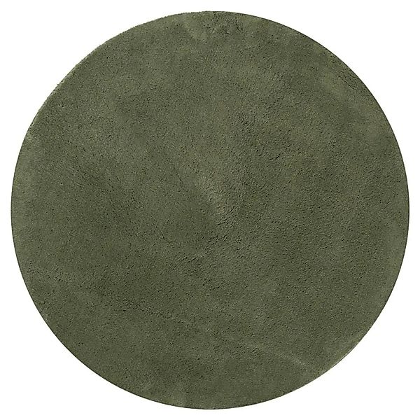 vidaXL Teppich HUARTE Kurzflor Weich und Waschbar Waldgrün Ø 120 cm 375105 günstig online kaufen