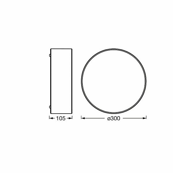 OSRAM Deckenleuchte ORBIS PARIS, weiß, Ø 30 cm, Textil, E27 günstig online kaufen
