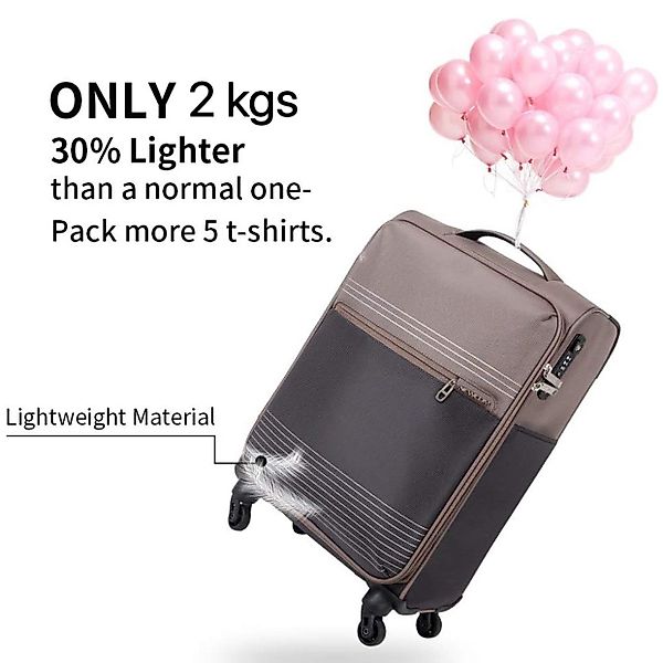 NEWCOM Weichgepäck-Trolley Design Stoffkoffer / Reisekoffer günstig online kaufen