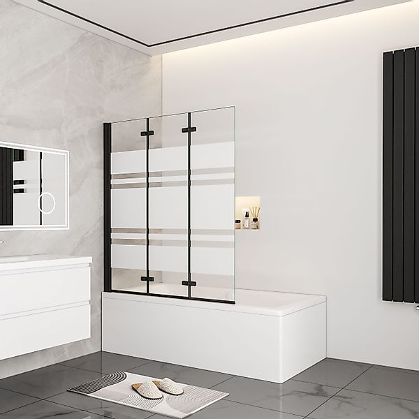duschspa Badewannenaufsatz 140cm 6mm ESG Faltwand günstig online kaufen