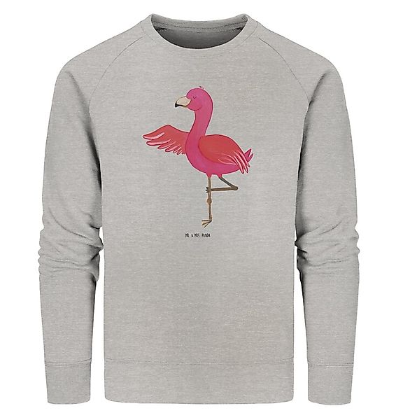 Mr. & Mrs. Panda Longpullover Flamingo Yoga Größe M - Heather Grey - Gesche günstig online kaufen