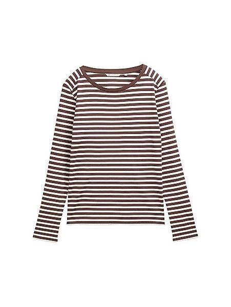 TOM TAILOR T-Shirt Langarmshirt mit Streifenmuster günstig online kaufen