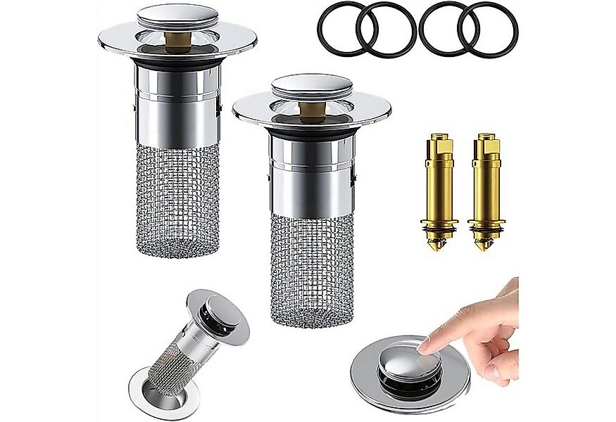 autolock Waschbeckenstöpsel 2 Stücke WaschbeckenstöPsel für 34-40mm Abfluss günstig online kaufen