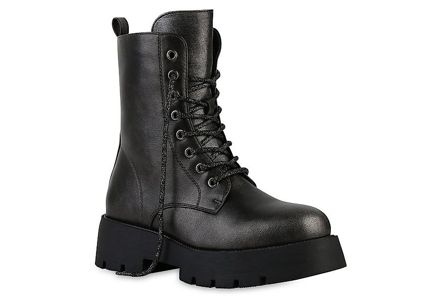 VAN HILL 841446 Schnürstiefelette Damen Leicht Gefütterte Schnürstiefelette günstig online kaufen