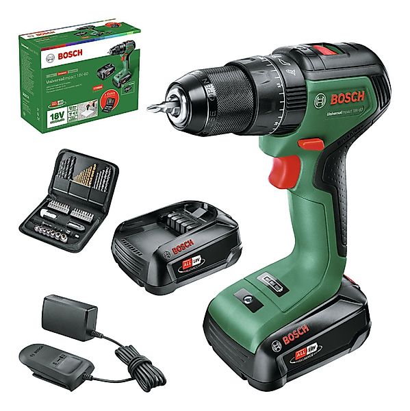 BOSCH Akku-Schlagbohrschrauber UniversalImpact 18V-60, 18 V, günstig online kaufen