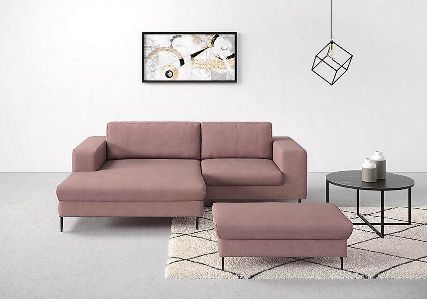DOMO collection Ecksofa "Modica kompakt und elegant, Breite 244, L-Form" mo günstig online kaufen