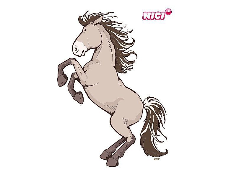 Wandtattoo NICI - Horse Club - braunes Pferd mit Mähne günstig online kaufen