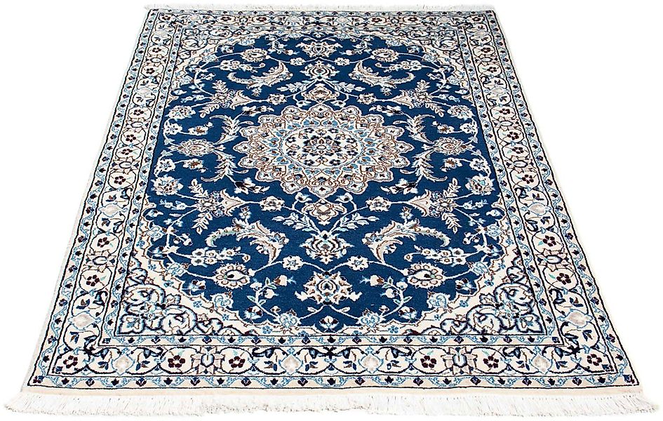 morgenland Orientteppich »Perser - Nain - Royal - 170 x 108 cm - blau«, rec günstig online kaufen