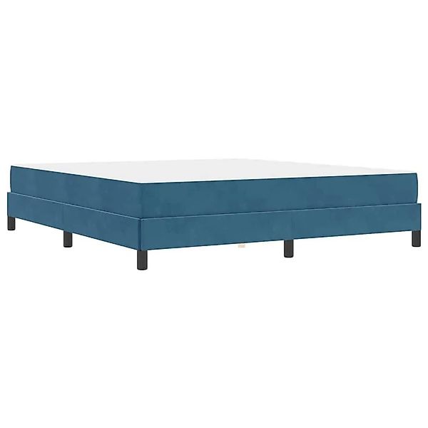 vidaXL Boxspringbett mit Matratze Dunkelblau 180 x 200 cm Stoff 3398711 günstig online kaufen