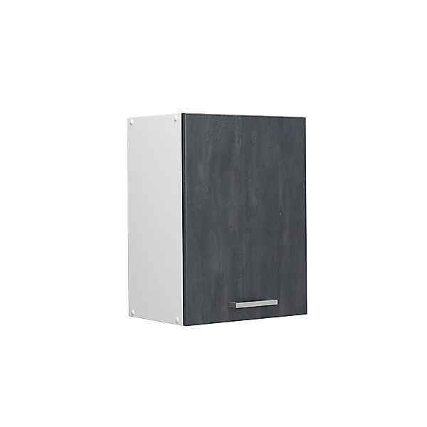 Vicco Hängeschrank R-Line Hängender Küchenschrank Schwarz Beton/Weiß 45 cm günstig online kaufen