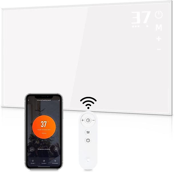 Nettlife Infrarotheizung thermostat 450/600/720W Wandmontage Infrarot günstig online kaufen