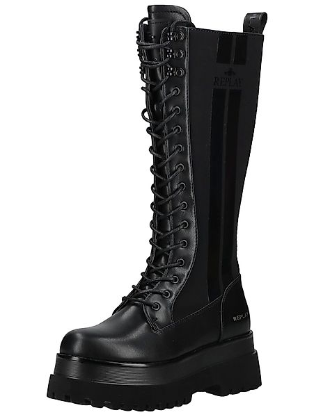 Replay Replay Stiefel Lederimitat/Textil Schnürstiefel günstig online kaufen
