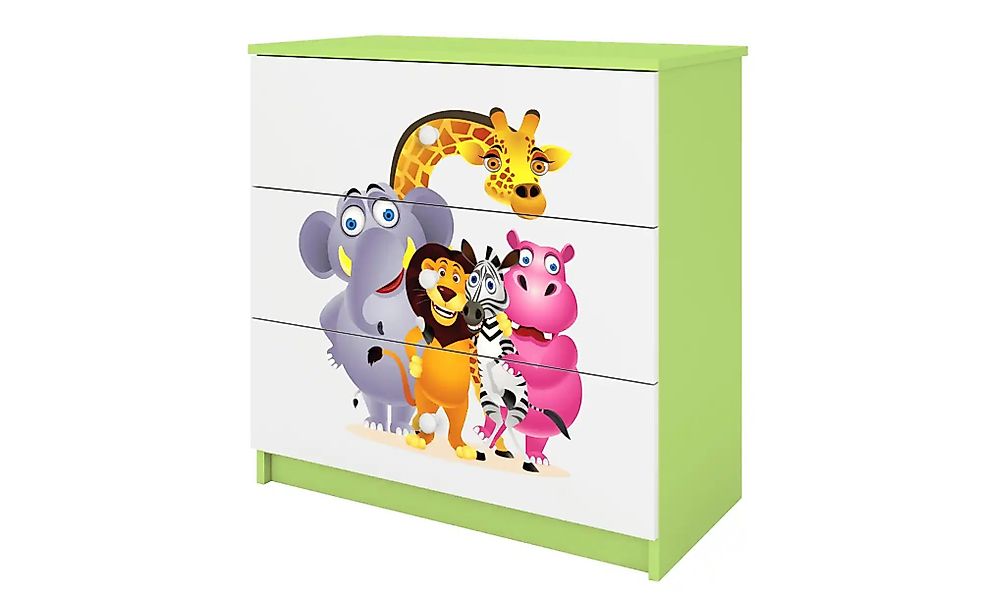 Kommode  Zoo ¦ grün ¦ Maße (cm): B: 81 H: 80,5 Kommoden & Sideboards > Komm günstig online kaufen