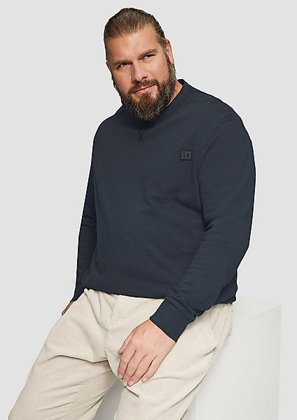 s.Oliver Sweatshirt Sweatshirt Sweatshirt mit Garment Dye und Logo-Detail günstig online kaufen