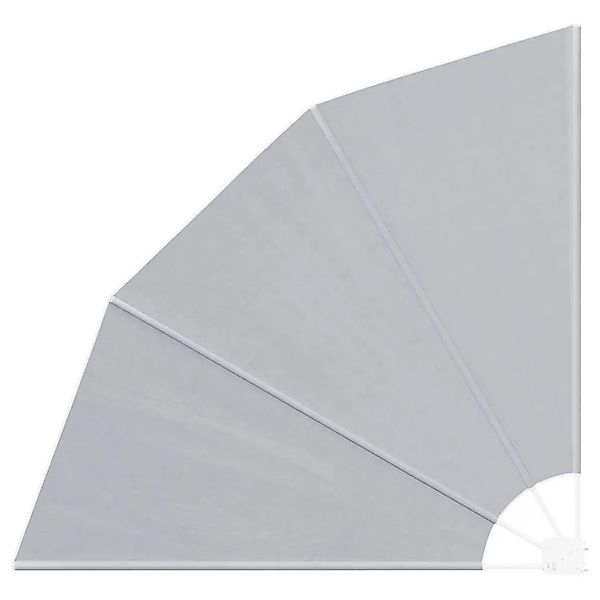 vidaXL Balkon Sichtschutz Grau 160 x 160 cm Polyester 42000944 günstig online kaufen