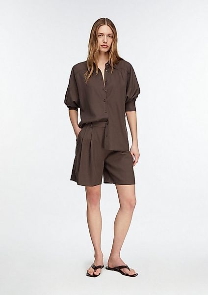 comma Shorts Hose Fließende Tailored-Shorts im soften Lyocell-Leinen-Mix günstig online kaufen