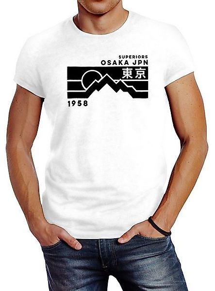 Neverless Print-Shirt Herren T-Shirt Osaka Japan günstig online kaufen